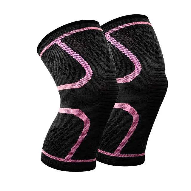 Nylon Elastic Sports Knee Pads for Running and Fitness