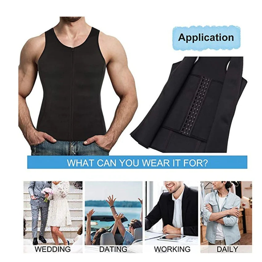Men's Sauna Corset Slimming Vest