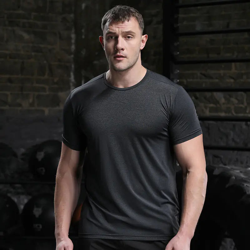 Men's Quick-Dry Short Sleeve Sports T-Shirt for Summer