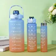 3PCS Leak-proof Motivational Sports Water Bottles