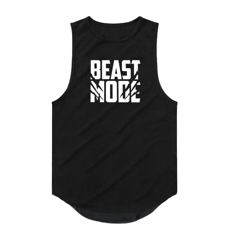 Men's Breathable Polyester Gym Vest for Daily Wear