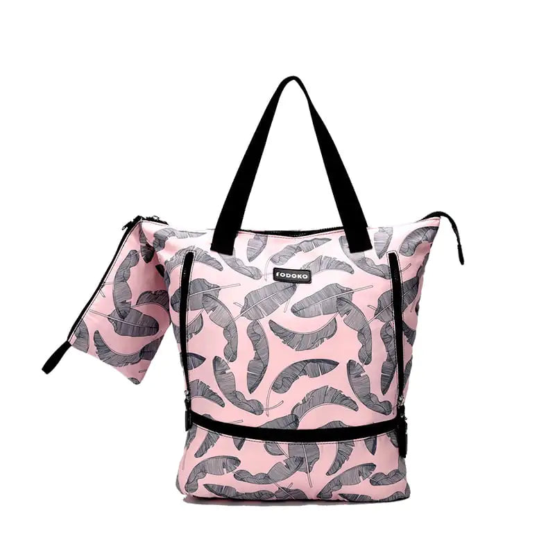 Large Capacity Portable Canvas Gym Duffel Bag