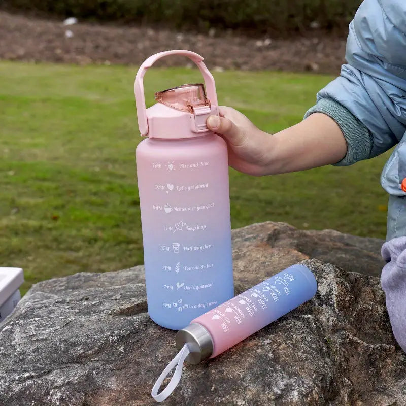 3PCS Leak-proof Motivational Sports Water Bottles