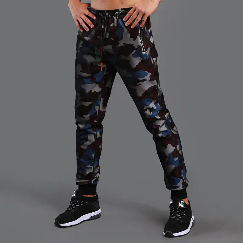 Men's Casual Workout Pants - Breathable Camouflage Trousers