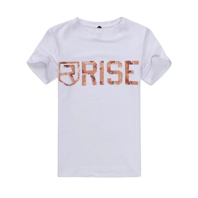 Rise Men's Cotton Graphic Workout T-Shirt (Short Sleeve)