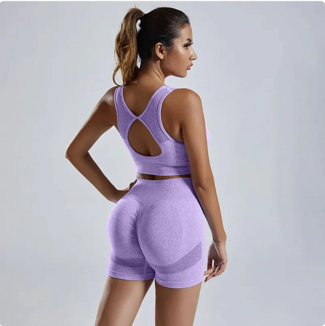 Seamless Knitted Yoga Set