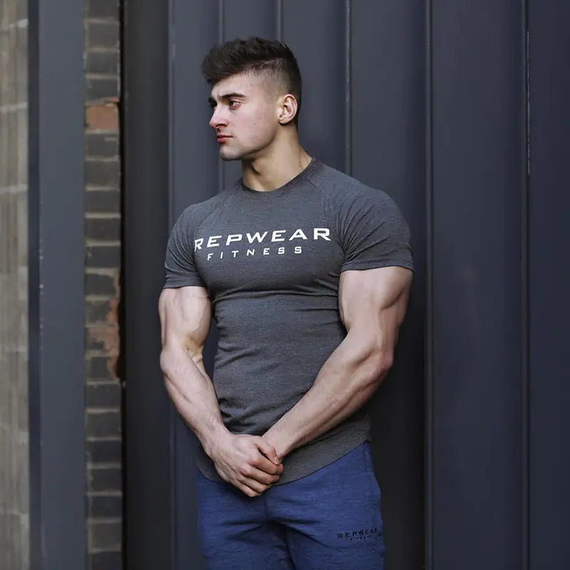 Men's Short Sleeve Athletic Training T-Shirt (Quick Dry)