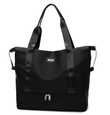 Large Capacity Portable Canvas Gym Duffel Bag