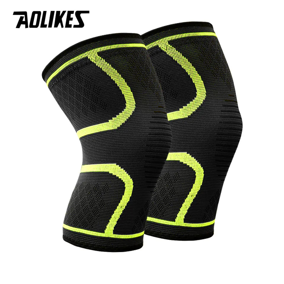 Nylon Elastic Sports Knee Pads for Running and Fitness