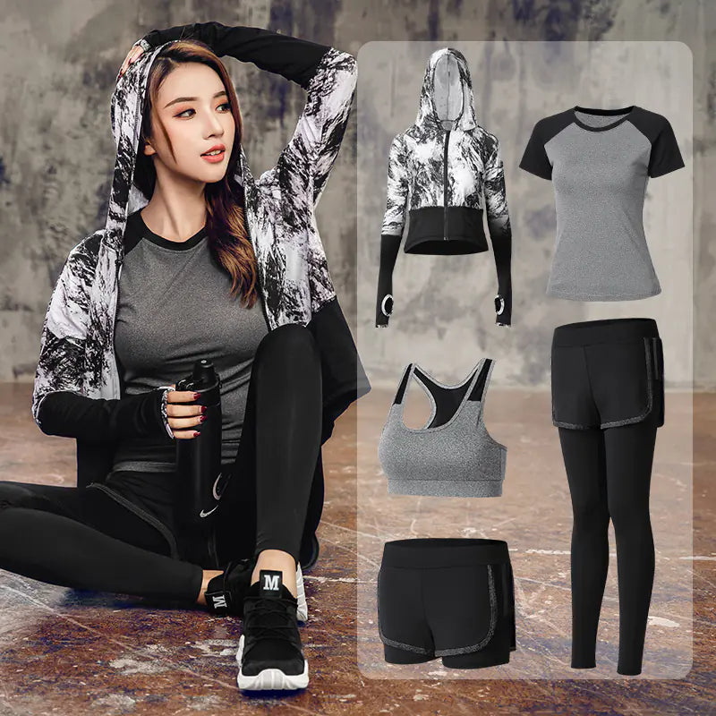 Women's Yoga Set - Loose Fit Workout Outfit for Summer