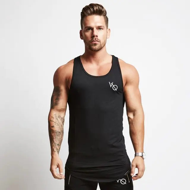 Men's Cotton Sleeveless Gym Fitness Training Vest