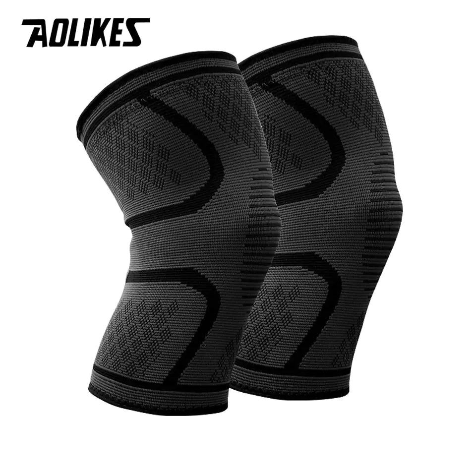 Nylon Elastic Sports Knee Pads for Running and Fitness