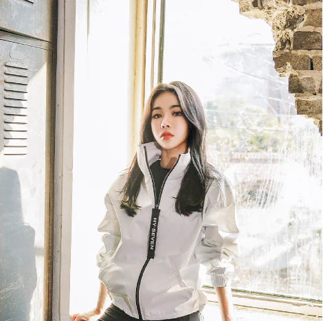 Women's Quick Dry Fitness Jacket with Hooded Long Sleeve