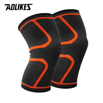 Nylon Elastic Sports Knee Pads for Running and Fitness