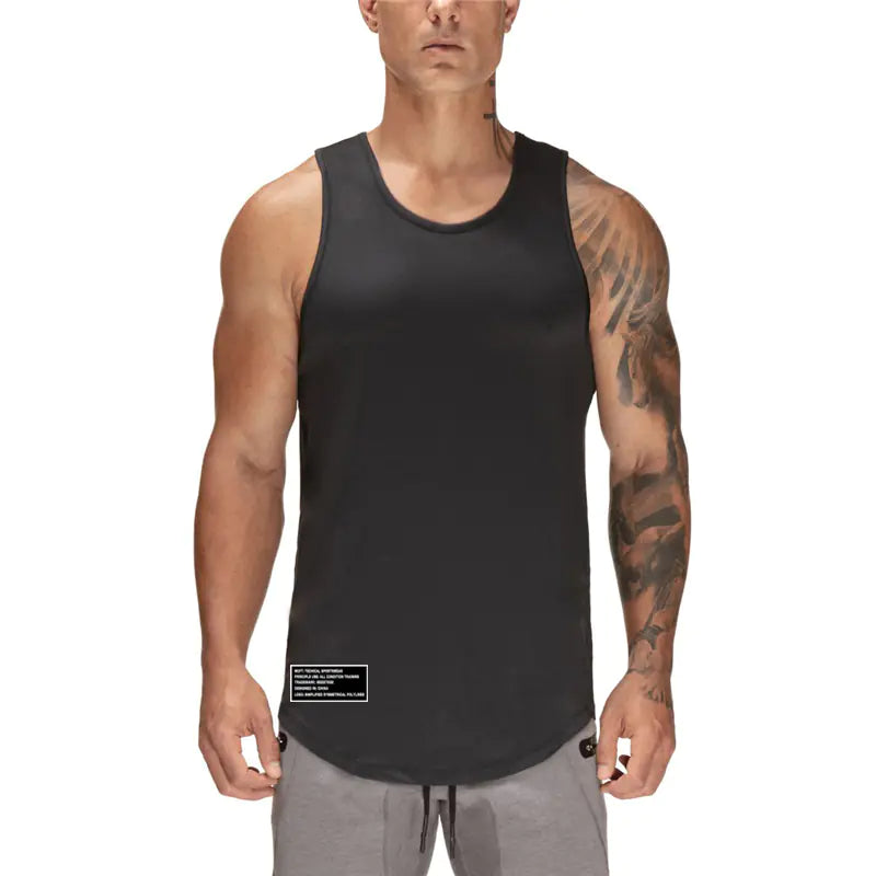 Breathable Polyester Men's Gym Exercise Vest