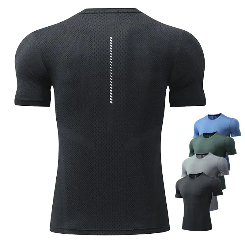 Men's Quick-Dry Short Sleeve Sports T-Shirt for Summer