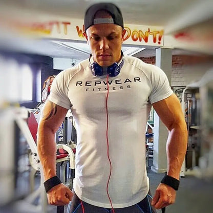 Men's Short Sleeve Athletic Training T-Shirt (Quick Dry)