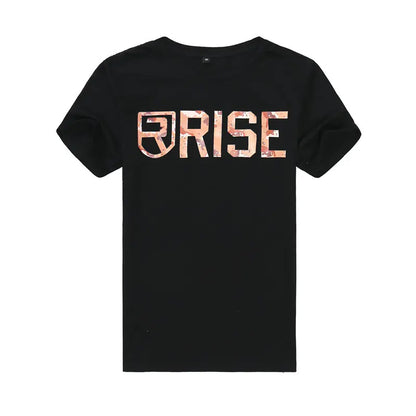 Rise Men's Cotton Graphic Workout T-Shirt (Short Sleeve)