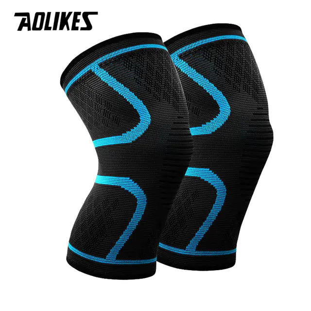 Nylon Elastic Sports Knee Pads for Running and Fitness