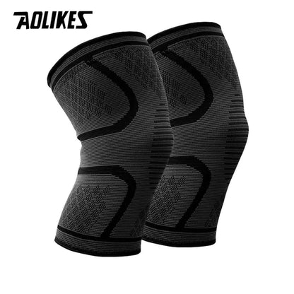 Nylon Elastic Sports Knee Pads for Running and Fitness