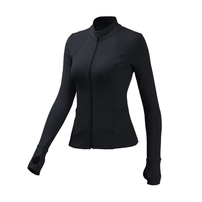 Women's Slim Fit Jacket for Running and Yoga (Long Sleeve)