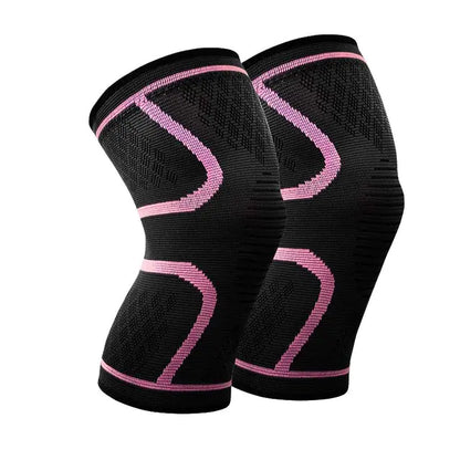 Nylon Elastic Sports Knee Pads for Running and Fitness