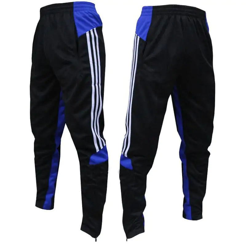 Three-Bar Zipper Color Matching Training Pants for Fall