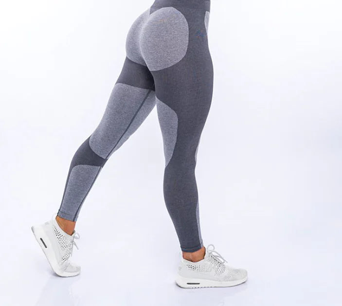 2-Piece Seamless Yoga Set with High-Waisted Leggings