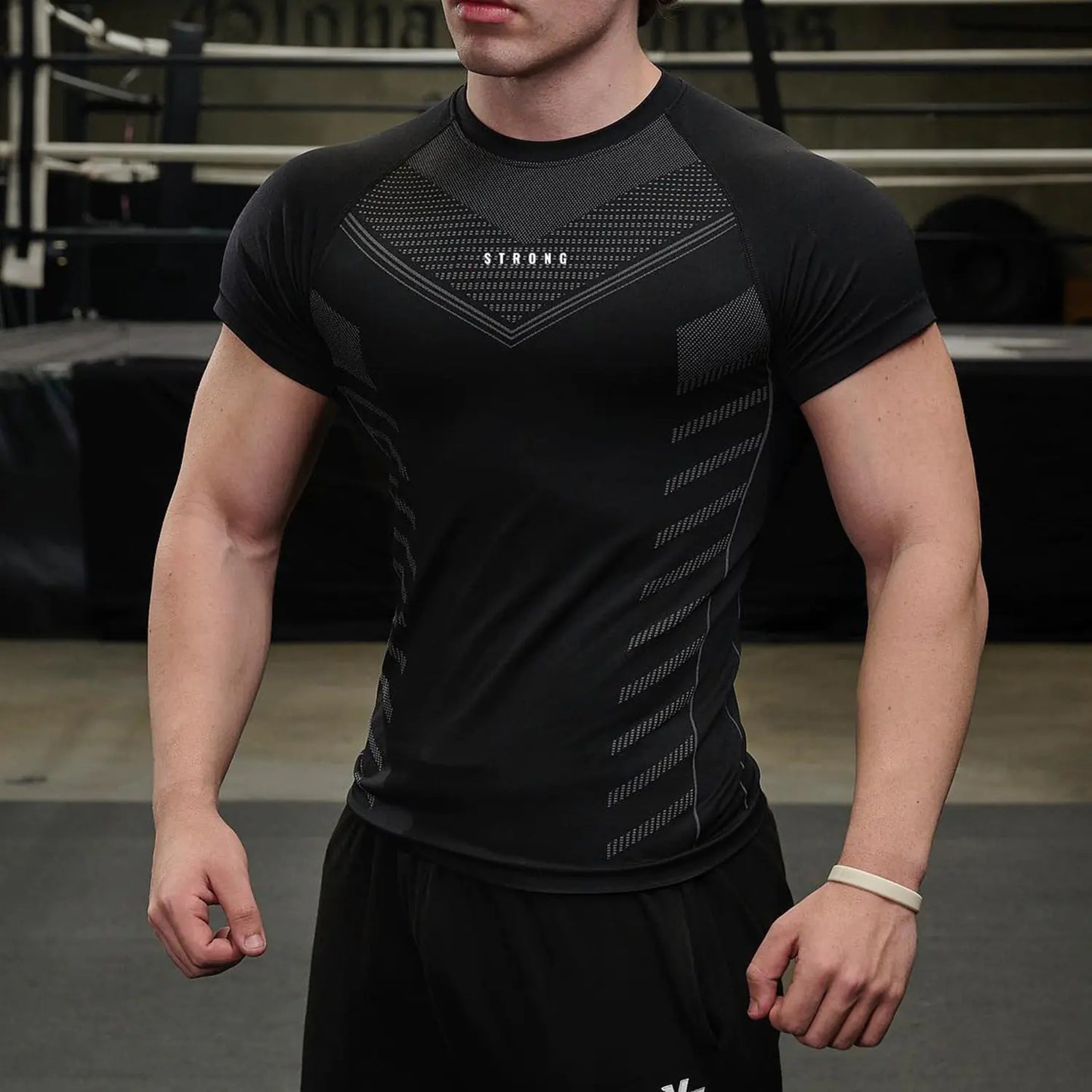 Men's American Style Quick-Dry Athletic Short Sleeve Shirt