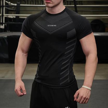 Men's American Style Quick-Dry Athletic Short Sleeve Shirt