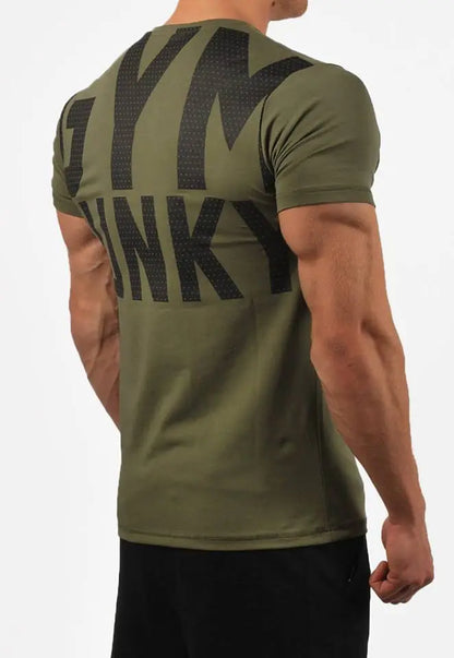 Men's Breathable Cotton Short Sleeve Workout T-Shirt