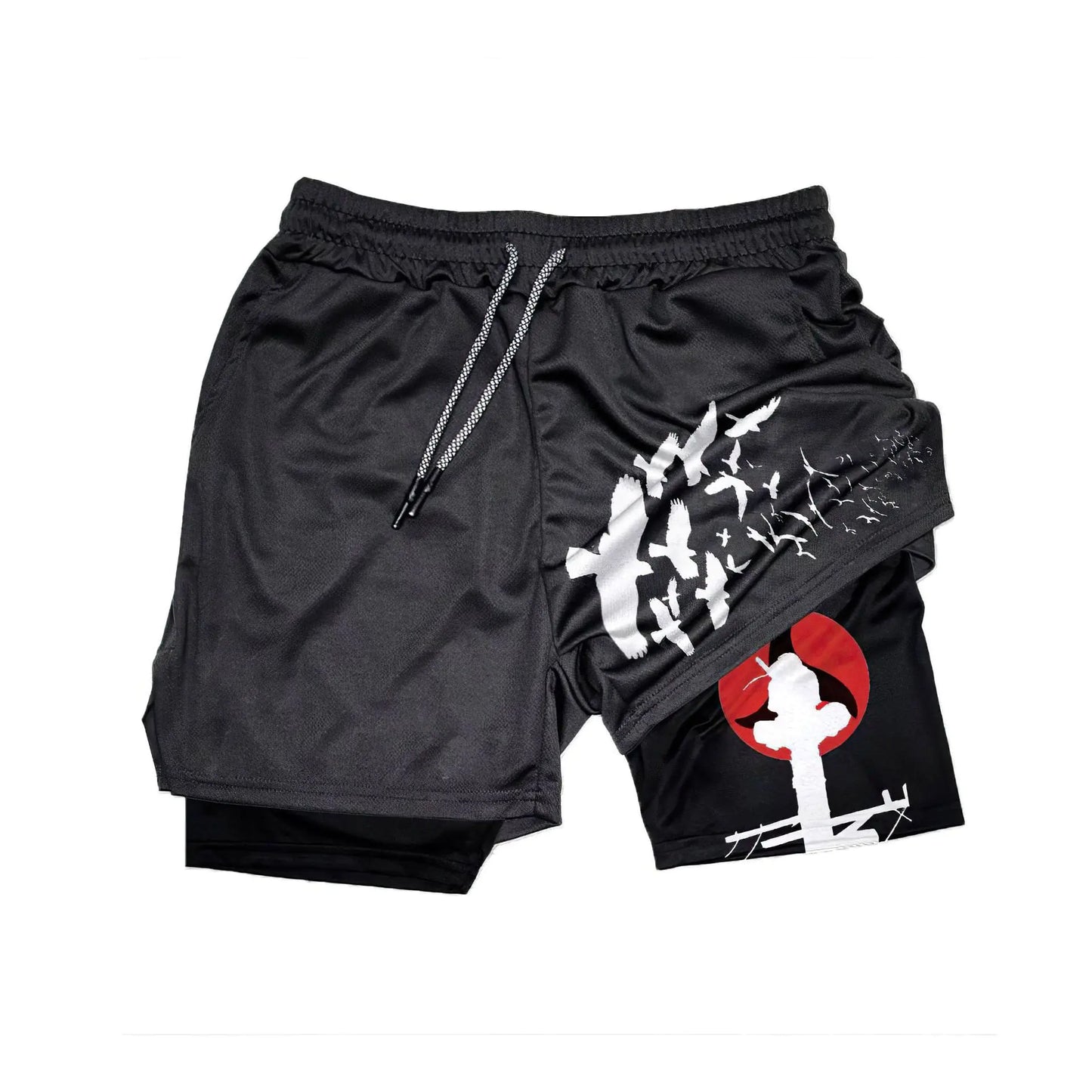 Men's Sporty Double-Layer Breathable Workout Shorts