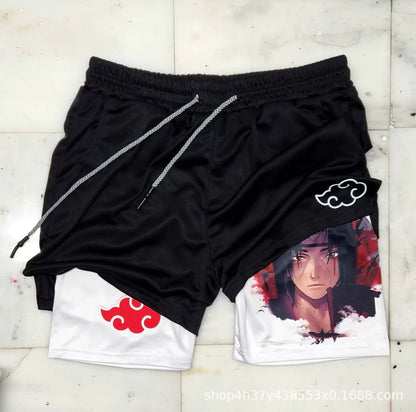 Men's Sporty Double-Layer Breathable Workout Shorts