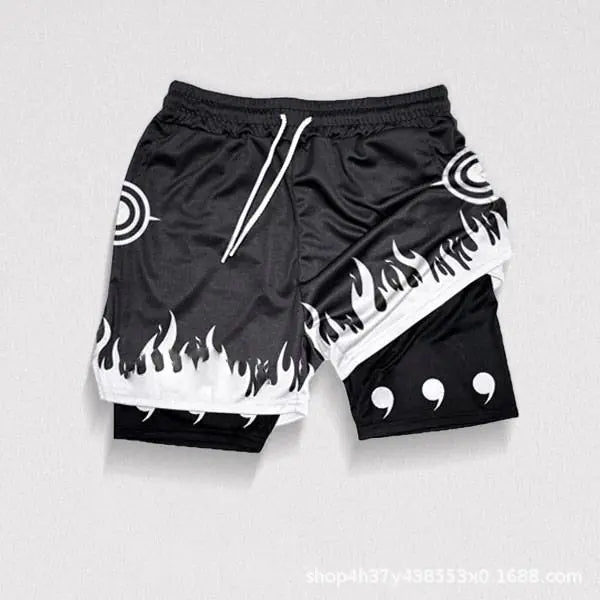 Men's Sporty Double-Layer Breathable Workout Shorts