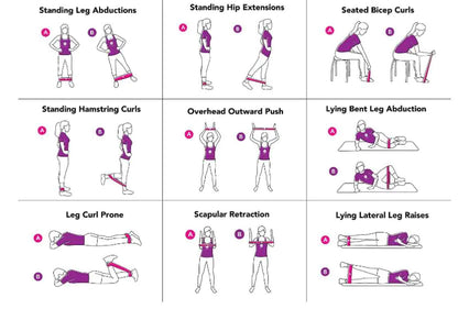 Resistance Bands for Yoga and Fitness (Leg Shaping)