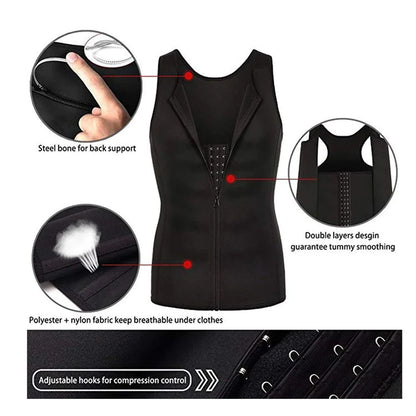 Men's Sauna Corset Slimming Vest