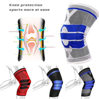 1 Set Silicone Spring Knee Support for Sports Fitness