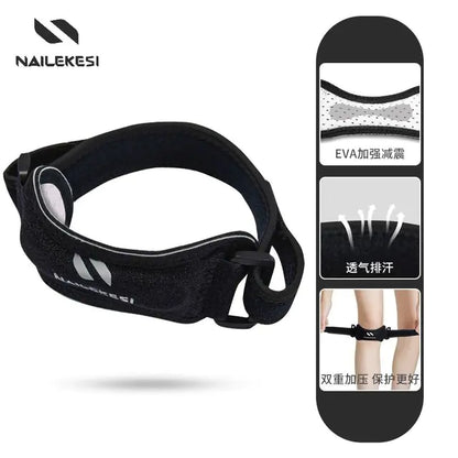 Knee Brace with Compression and Shock Absorption for Sports