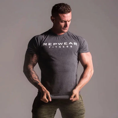 Men's Short Sleeve Athletic Training T-Shirt (Quick Dry)