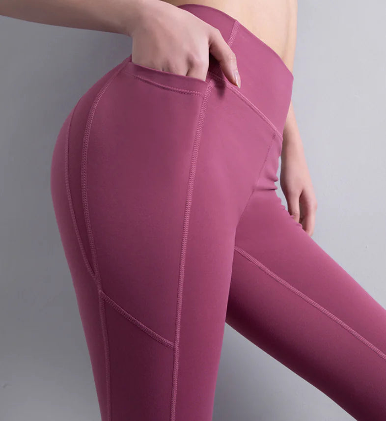 Women's Pocketed Fitness Leggings for Yoga and Running