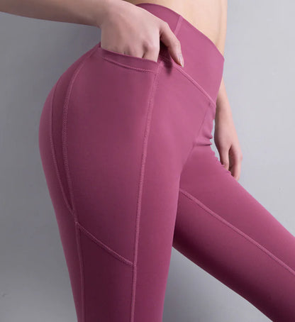 Women's Pocketed Fitness Leggings for Yoga and Running