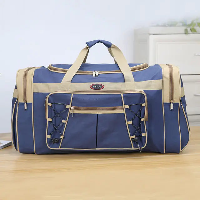 Large Waterproof Nylon Duffle Gym Bag for Travel