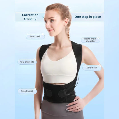 Shoulder and Back Posture Correction With Camel Straps