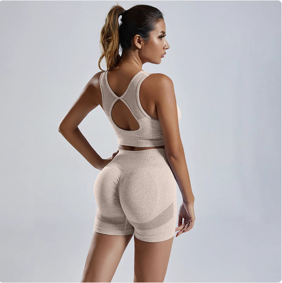 Seamless Knitted Yoga Set