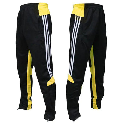 Three-Bar Zipper Color Matching Training Pants for Fall