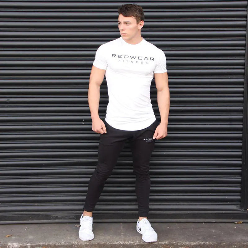 Men's Short Sleeve Athletic Training T-Shirt (Quick Dry)