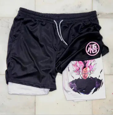 Men's Sporty Double-Layer Breathable Workout Shorts