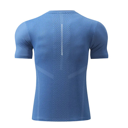 Men's Quick-Dry Short Sleeve Sports T-Shirt for Summer