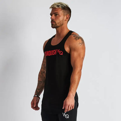 Men's Cotton Sleeveless Gym Fitness Training Vest