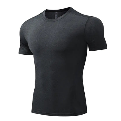 Men's Quick-Dry Short Sleeve Sports T-Shirt for Summer
